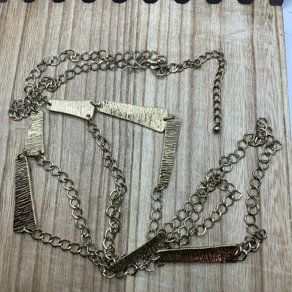 Chico's Double Stranded Gold Tone Necklace - Picture 4 of 4